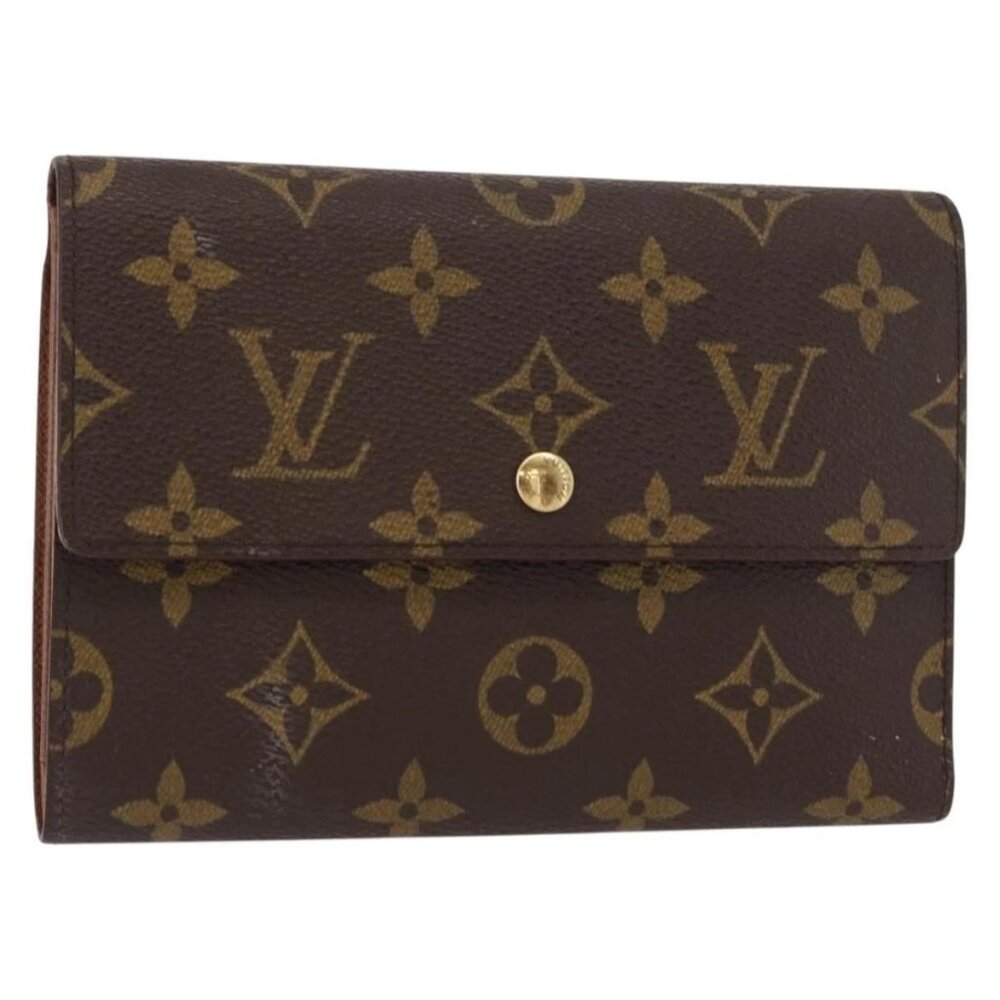 LOUIS VUITTON Monogram Porte Tresor Etui Papie Wallet - Picture 1 of 16